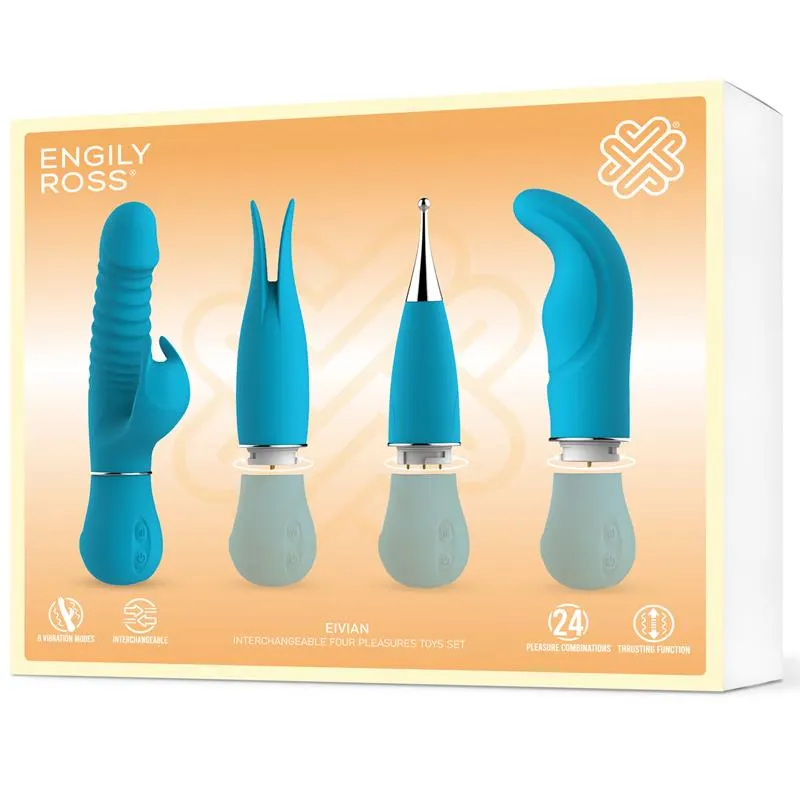 Eivian Set 4 Piezas Intercambiables Vibración y Thrusting · ENGILY ROSS · Estimuladores de Clítoris — photo 8