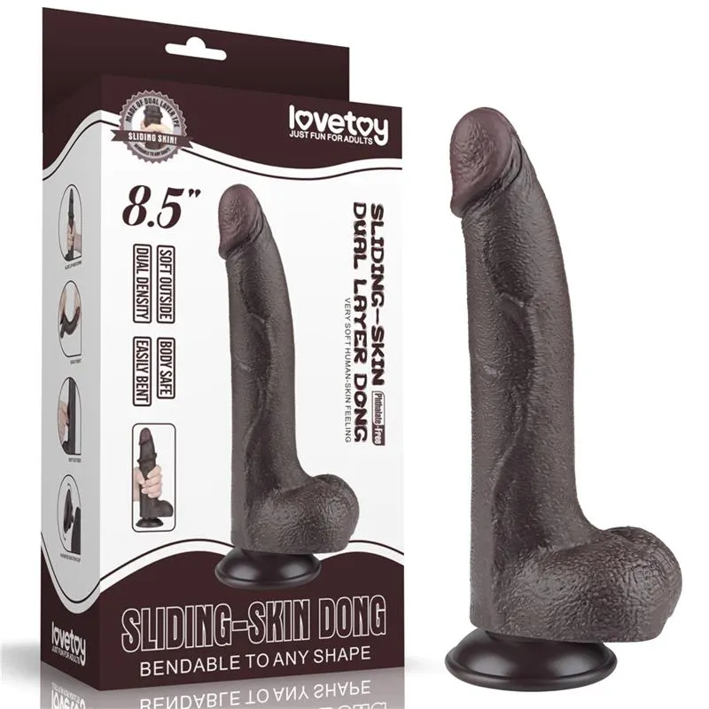 Dildo Dual Layer Piel Deslizante Retractil 8.5 · LOVETOY · Dildos — Foto 12