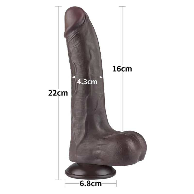 Dildo Dual Density Piel Deslizante Retractil 8.5 · LOVETOY · Dildos — photo 11
