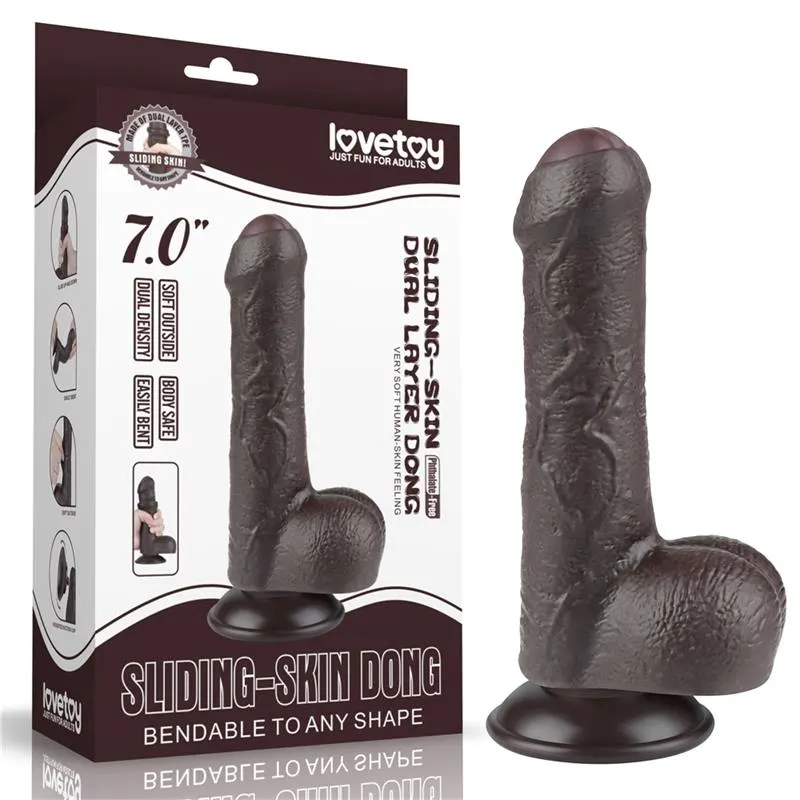 Dildo Dual Layer Piel Retractil 7 · LOVETOY · Dildos — Foto 12