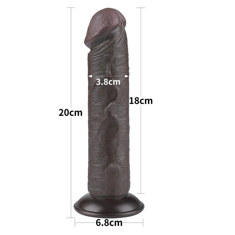 Dildo Dual Layer Piel Delizante Retractil 8 · LOVETOY · Dildos — Foto 11