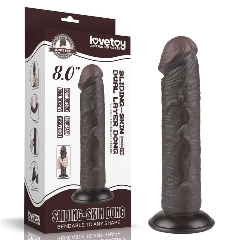 Dildo Dual Layer Piel Delizante Retractil 8 · LOVETOY · Dildos — Foto 12