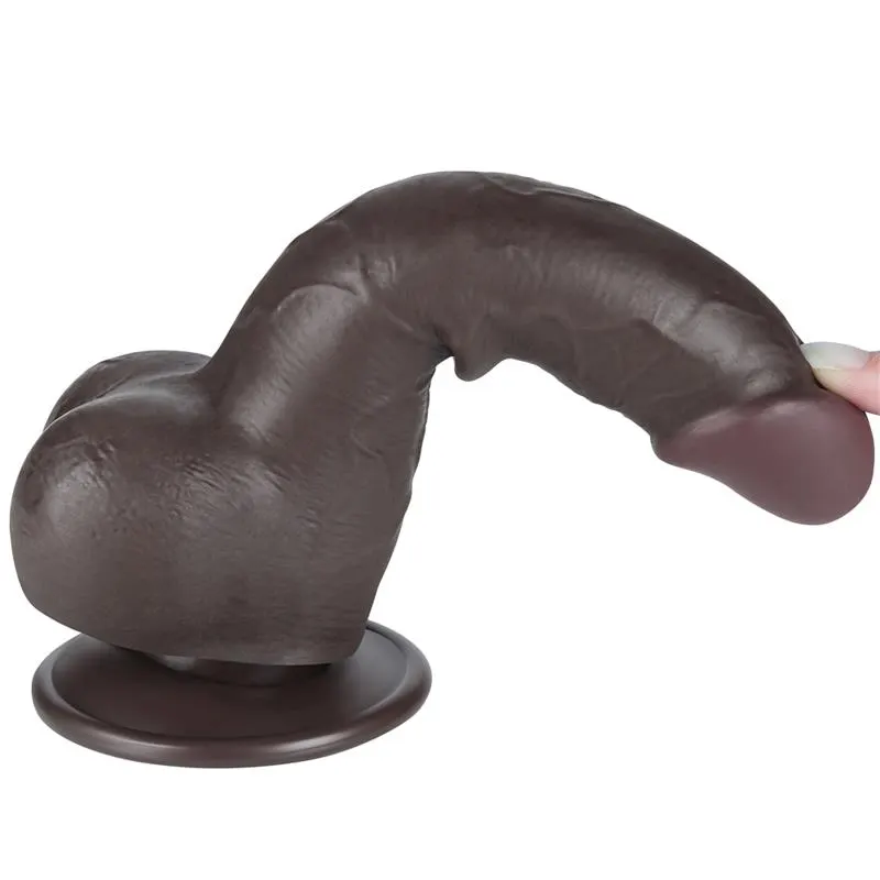 Dildo Dual Layer Piel Deslizante Retractil · LOVETOY · LOVETOY · Dildos — Foto 4