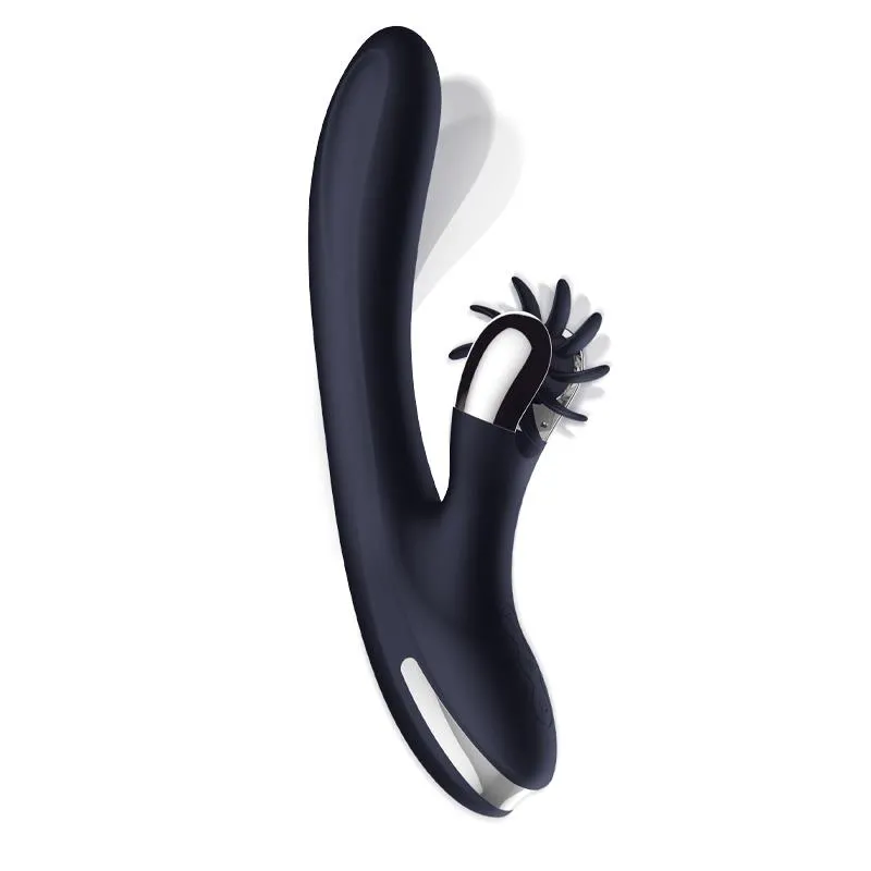 Darkspace Vibrador con Lenguas Rotadora y Movimiento Finger Azul · INTOYOU · Vibradores — Foto 2