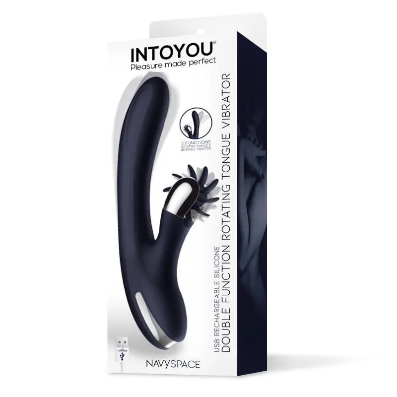 Navyspace Vibrador con Lenguas Rotadoras Azul · INTOYOU · Vibradores — photo 5