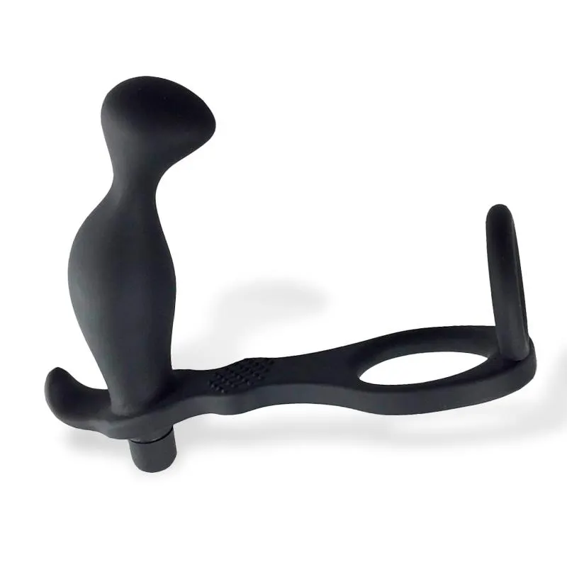 Larimar Plug Anal con Vibración y Anillo para Pene y Testículos · AFTERDARK · Anal — Foto 4