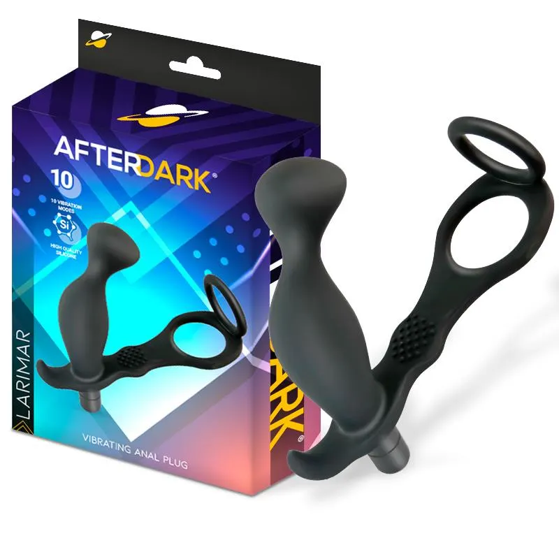Larimar Plug Anal con Vibración y Anillo para Pene y Testículos · AFTERDARK · Anal