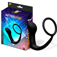 Carnelian Plug Anal con Vibración y Anillo para el Pene · AFTERDARK · Anal