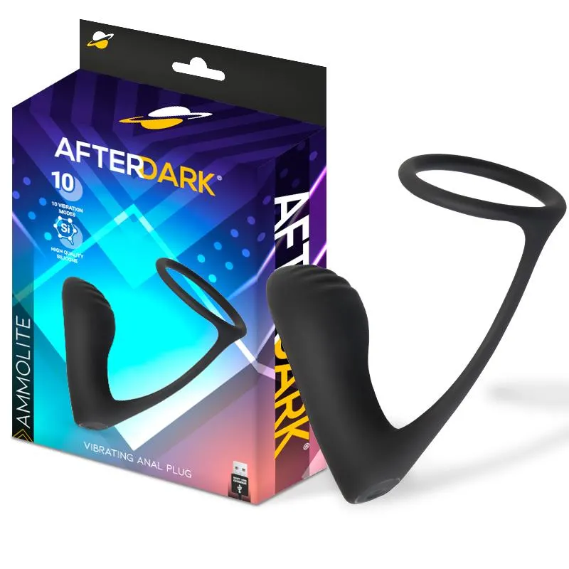 Ammolite Plug Anal con Vibración y Anillo para Testículos · AFTERDARK · Anal