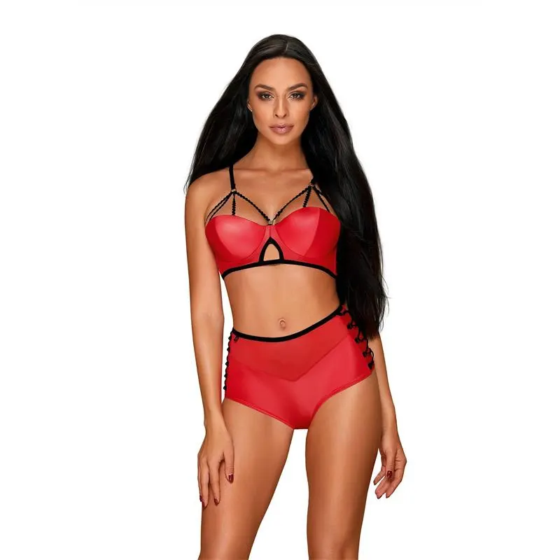Leatheria Set de 2 Piezas S/M · OBSESSIVE · Conjuntos y Bodies
