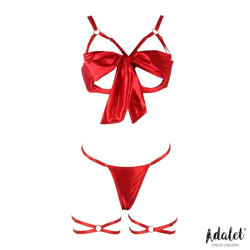 Riley Set Sujetador con Lazo, Tanga y Ligas · S/M · ADALET LINGERIE · Conjuntos y Bodies — photo 3