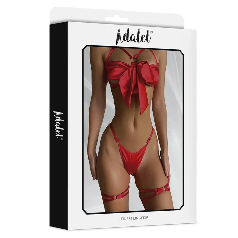 Riley Set Sujetador con Lazo, Tanga y Ligas · S/M · ADALET LINGERIE · Conjuntos y Bodies — photo 4