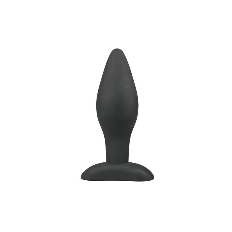 Plug Grande de Silicona - Negro · EASYTOYS · Anal