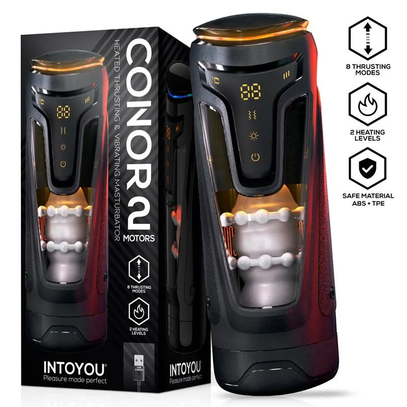 Conor Masturbador Masculino con Thrusting, Vibración y Calor · INTOYOU · Vibradores