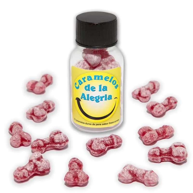 Bote Caramelos Pene Alegría 12 und · DIVERTY SEX · Juegos y Complementos Divertidos