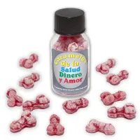 Bote Caramelos Pene Salud Dinero y Amor 12 und · DIVERTY SEX · Juegos y Complementos Divertidos