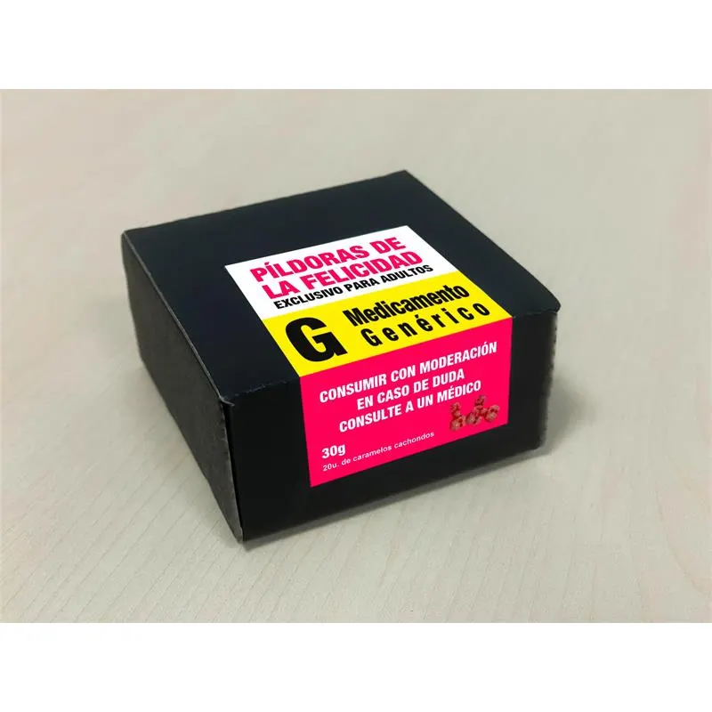 Caja Caramelos Píldora Felicidad  20 und 30 gr Cereza · DIVERTY SEX · Juegos y Complementos Divertidos