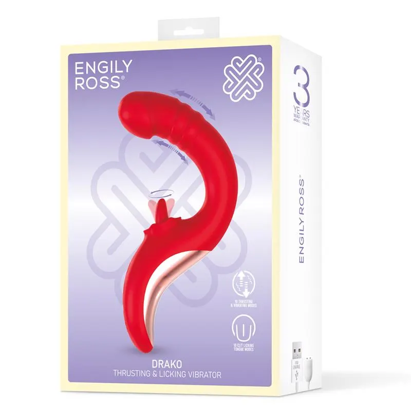 Drako Vibrador con Thrusting y Lengua Oscilante 360º · ENGILY ROSS · Vibradores — Foto 7