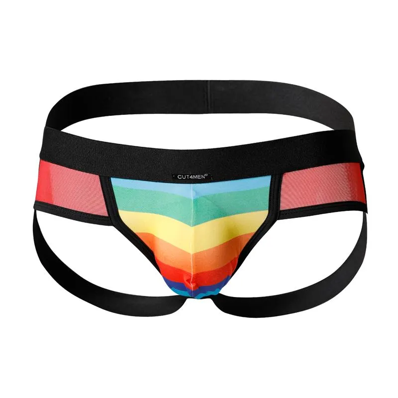 C4M13 Suspensorio Jockstrap Arcoiris Rainbow · CUT4MEN · Tangas y Braguitas — Foto 3