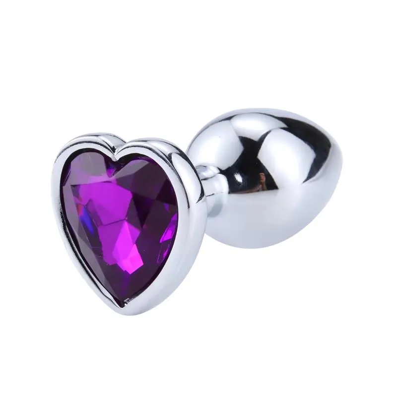 Plug Anal con Joya de Corazón Purple Lavender Talla S · AFTERDARK · Anal — photo 4