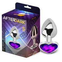 Plug Anal con Joya de Corazón Purple Lavender Talla S · AFTERDARK · Anal