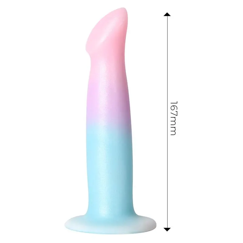 Dildo con Vibración y Ventosa Color Degradado 17 cm · DILDOX BY ENGILY ROSS · Dildos — Foto 5
