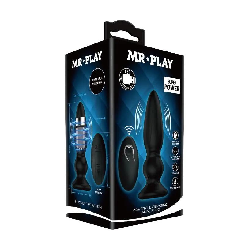 Plug Anal con Vibración y Control Remoto · MR PLAY · Anal — Foto 5