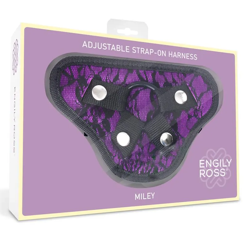 Miley Arnés Universal Ajustable 3 Anillo de Silicona Púrpura · DILDOX BY ENGILY ROSS · Anillos para el Pene — photo 3