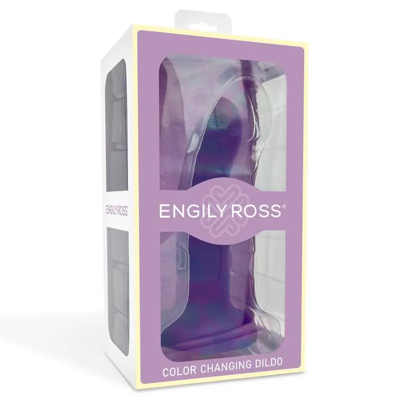 Dildo que Cambia de Color de Púrpura a Rosa Talla M 17 cm · DILDOX BY ENGILY ROSS · Dildos — Foto 7
