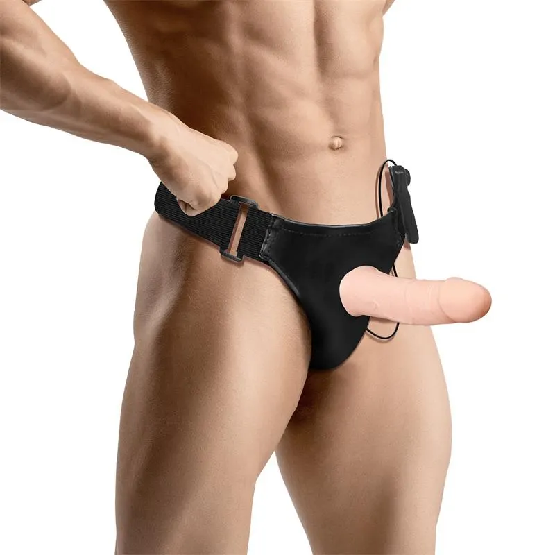 Wobox Arnés con Dildo Hueco Desmontable, Vibración y Control Remoto · HARNESS COLLECTION LATETOBED · Línea LGBT+ — photo 3