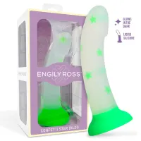 Dildo que Brilla en la Oscuridad Confetti Star 17 cm · DILDOX BY ENGILY ROSS · Dildos