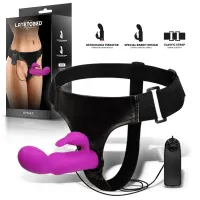 Hymax Arnés con Dildo-Vibrador con Conejito y Control Remoto · HARNESS COLLECTION LATETOBED · Dildos