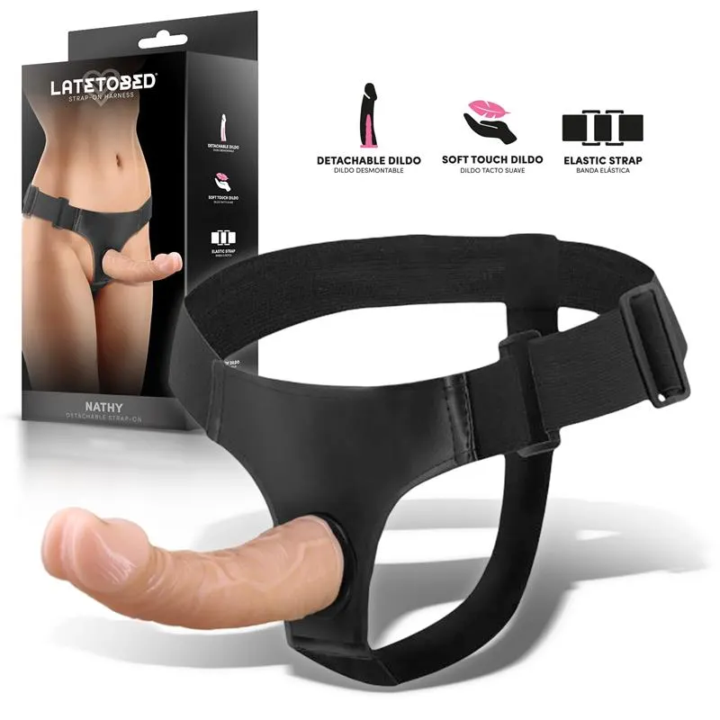 Nathy Arnés con Dildo Desmontable · HARNESS COLLECTION LATETOBED · Dildos