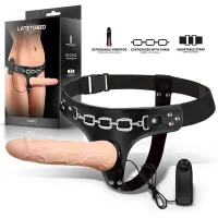 Ribbo Arnés con Dildo Realista con Vibración y Control Remoto · HARNESS COLLECTION LATETOBED · Dildos