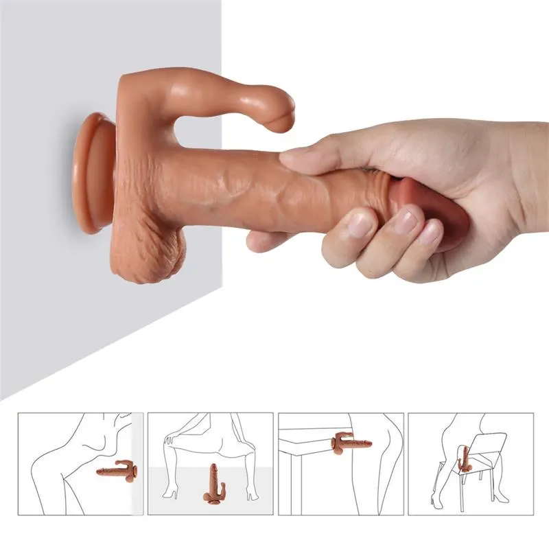 Brody Dildo con 20 Modos de Vibración y Estimulador de Clítoris · SHEQU · Vibradores — Foto 6