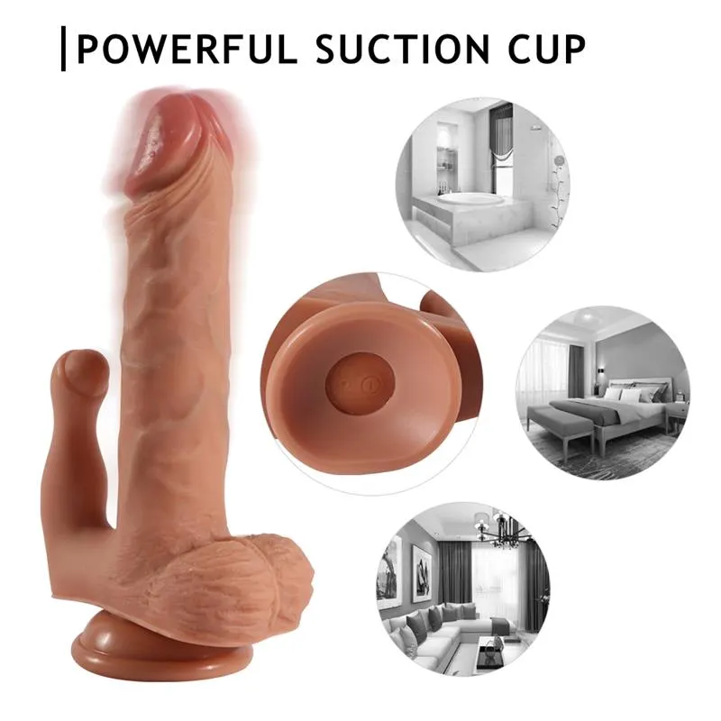 Brody Dildo con 20 Modos de Vibración y Estimulador de Clítoris · SHEQU · Vibradores — Foto 8