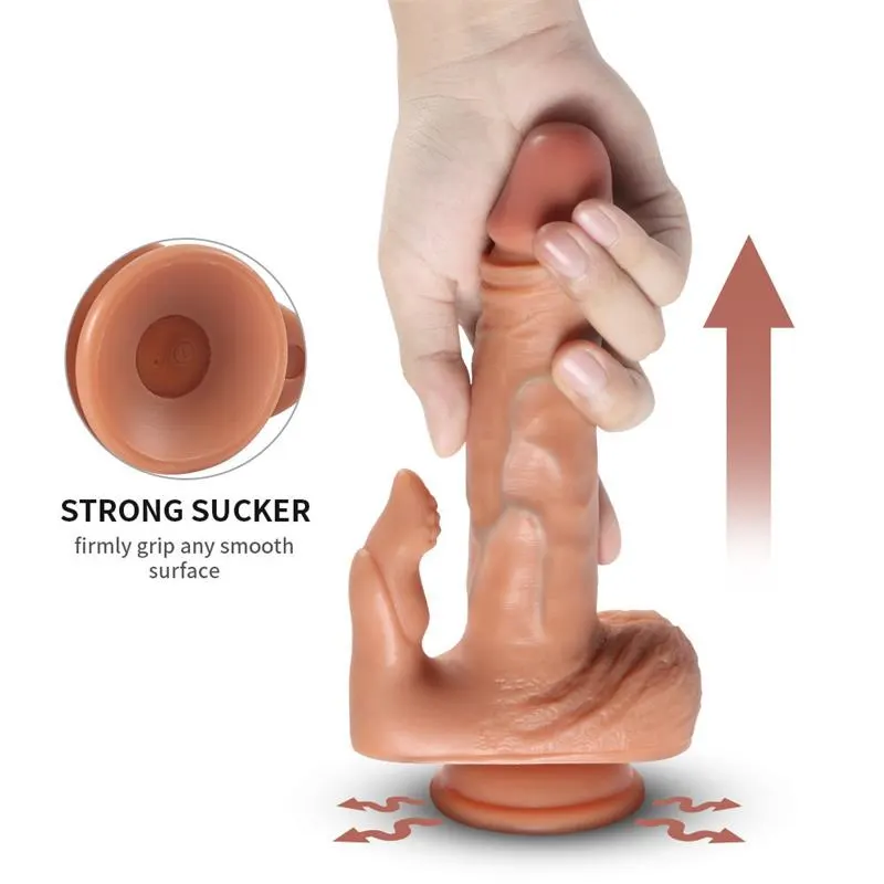 Julian Dildo con 20 Modos de Vibración y Estimlador de Clítoris · SHEQU · Vibradores — Foto 3