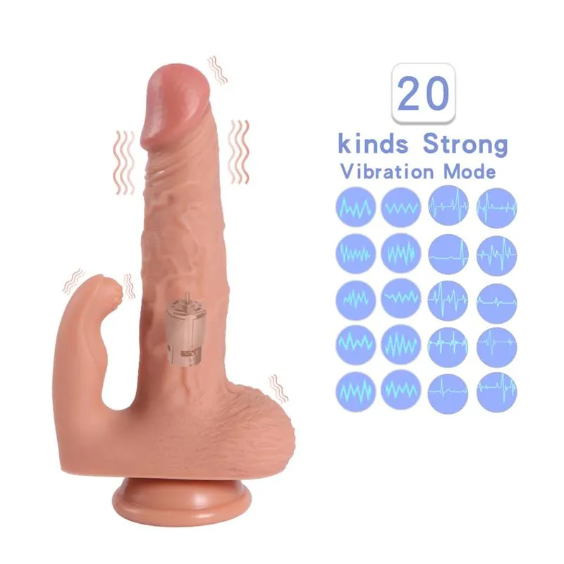 Haydon Dildo con 20 Modos de Vibración y Estimulador de Clítoris · SHEQU · Vibradores — Foto 8