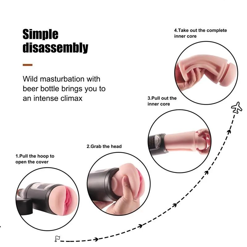 Masturbador Masculino Vagina Sonya Botella Cerveza · SHEQU · Masturbadores Él — photo 6