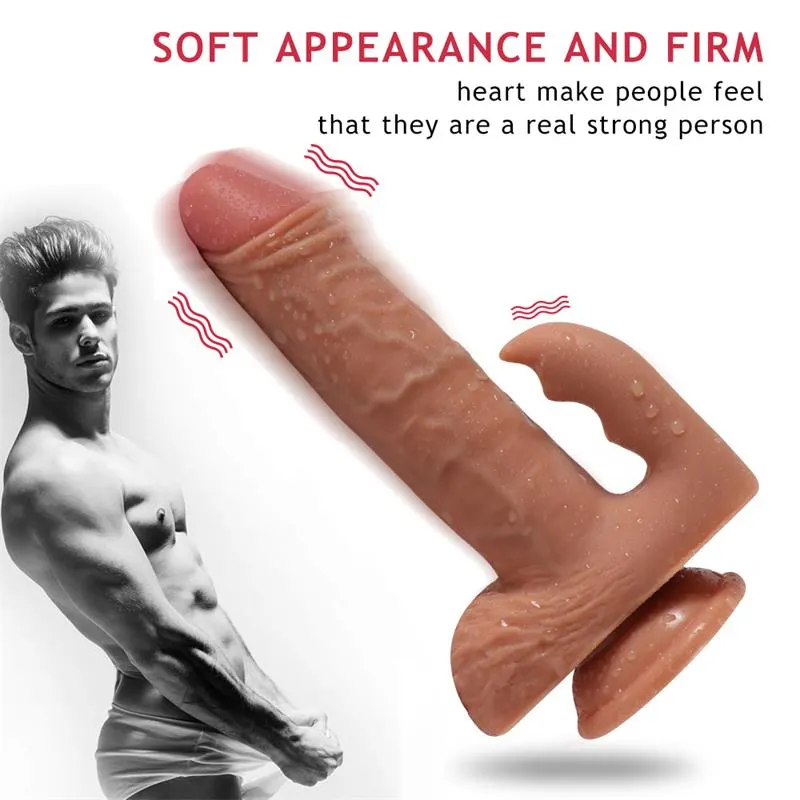 Austin Dildo con 10 Modos de Vibración y Estimulador de Clítoris · SHEQU · Vibradores — Foto 3