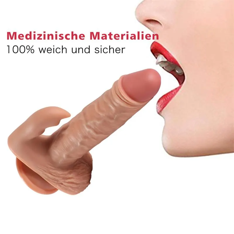 Austin Dildo con 10 Modos de Vibración y Estimulador de Clítoris · SHEQU · Vibradores — Foto 4