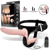Batek Arnés con Dildo Doble Desmontable, Punto G y Vibración Control Remoto · HARNESS COLLECTION LATETOBED · Dildos