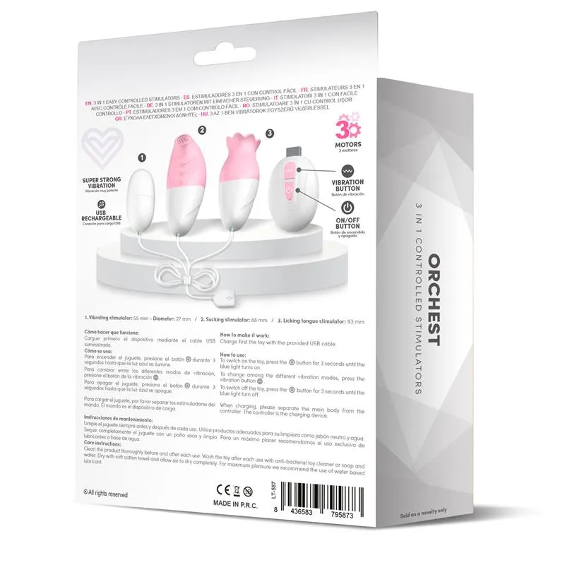 Orchest Estimulador 3 in 1 con Control Remoto · LATETOBED · Estimuladores de Clítoris — Foto 9