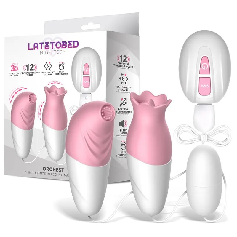 Orchest Estimulador 3 in 1 con Control Remoto · LATETOBED · Estimuladores de Clítoris