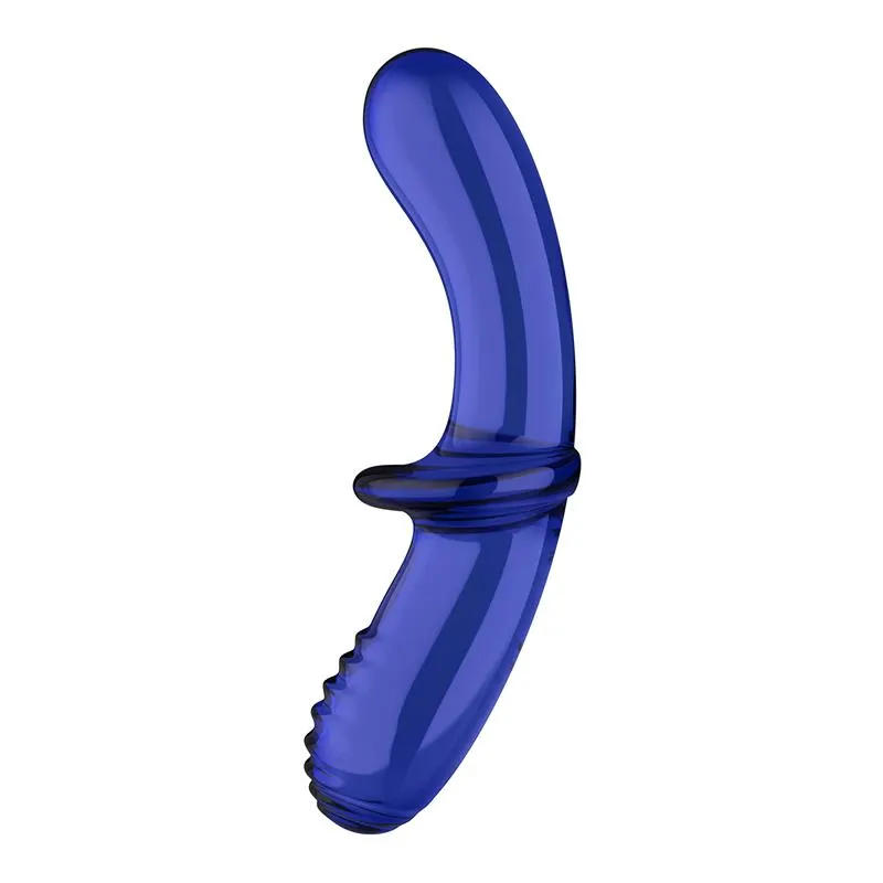 Estimulador de Cristal Double Crystal Hot and Cold Azul · SATISFYER · Dildos — photo 2