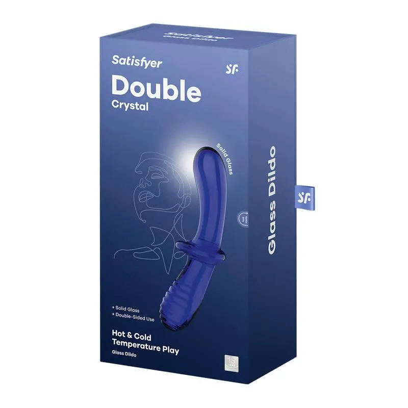 Estimulador de Cristal Double Crystal Hot and Cold Azul · SATISFYER · Dildos — photo 7
