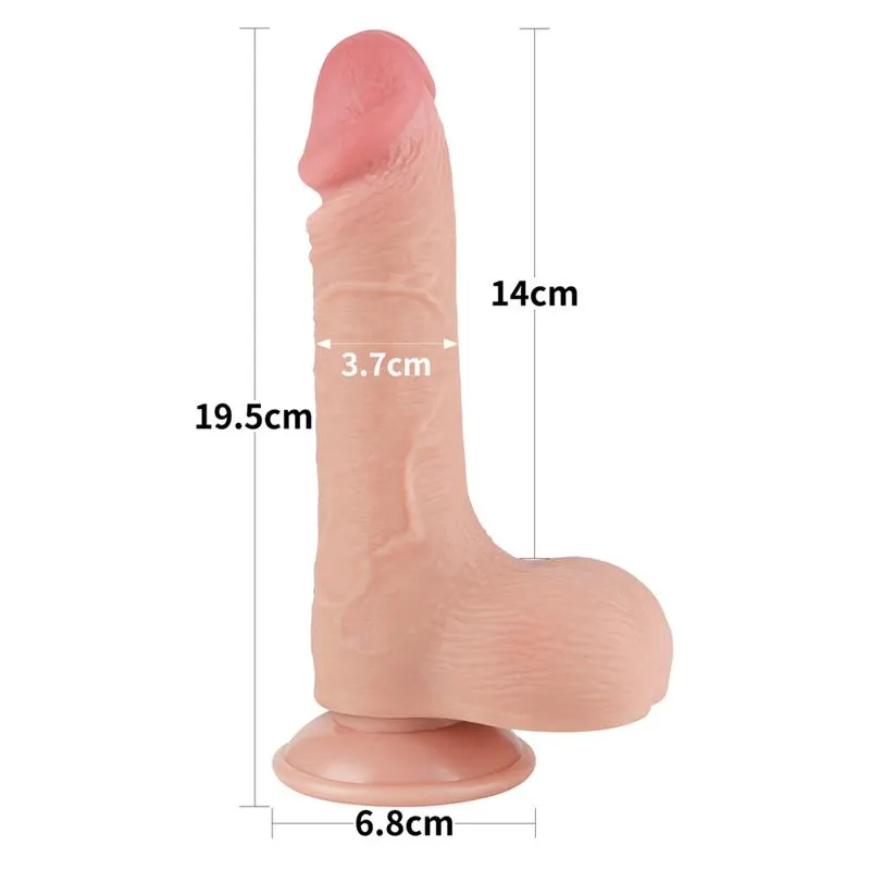 Dildo Dual Layer Piel Deslizante Retractil · LOVETOY · LOVETOY · Dildos — Foto 12