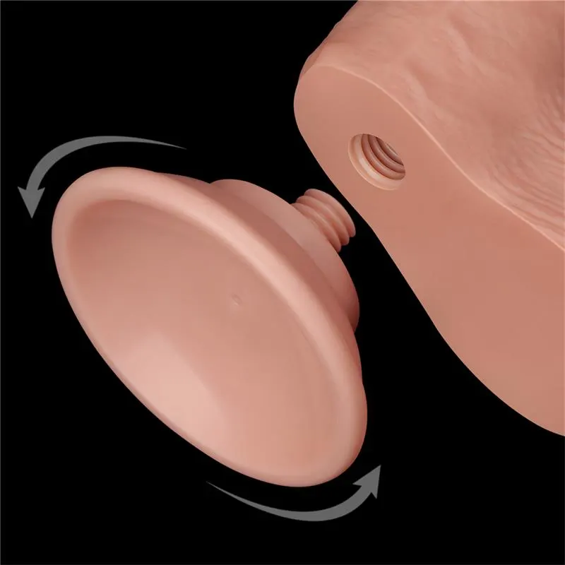 Dildo Dual Layer Piel Deslizante Retractil · LOVETOY · LOVETOY · Dildos — Foto 8