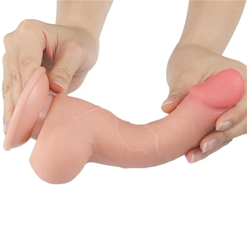 Dildo Dual Layer Piel Deslizante Retractil · LOVETOY · LOVETOY · Dildos — Foto 3