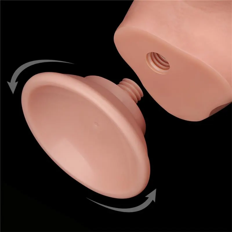 Dildo Dual Layer Piel Deslizante Retractil · LOVETOY · LOVETOY · Dildos — Foto 10